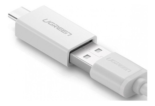 Adaptador OTG Ugreen Usb-3.0 hembra a USB-C macho, color blanco