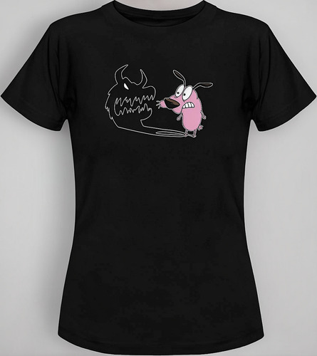 Playera Perro Clásicos Coraje Caricaturas Cab/dam/inf