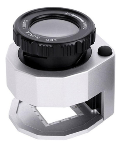 Microscopio De Lupa De Contador De Hilos Plata