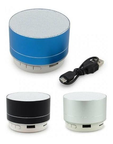 Parlante Bluetooth Usb Recargable Mini Con Luz Led 