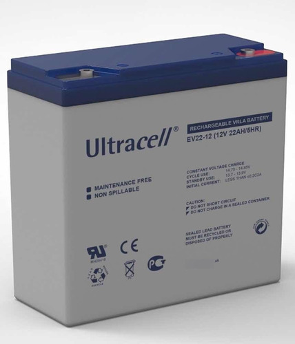 Baterias Ultracell Ev22-12 Ciclo Profundo P/vehic. Electrico