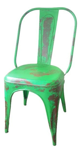 Silla Tolix Color Verde Vintage