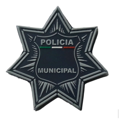 Parche Estrella Policia Municipal De Pvc