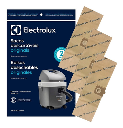 Saco Descartável P/ Aspirador De Pó Hidrovac Electrolux