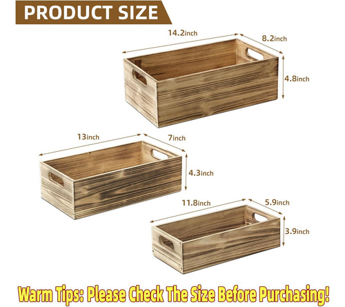 Cajas De Madera Humildes Jumbo, Grandes Cajas De Madera De 3
