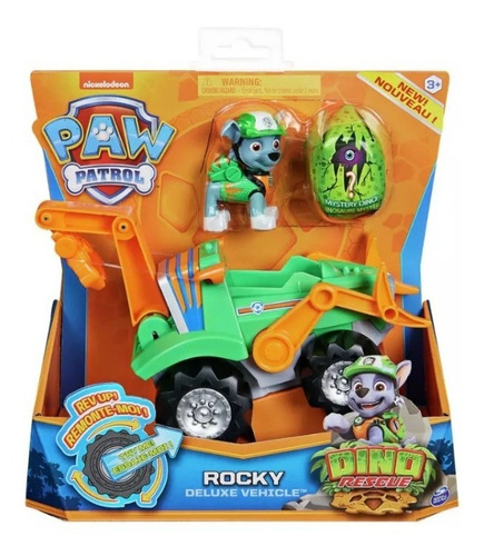 Carrinho Rocky Veículo Resgate Patrulha Canina Dino Rescue