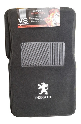 Imagen 1 de 2 de Alfombras Fieltro Logo Peugeot Juego 4 Piezas - Cymaco