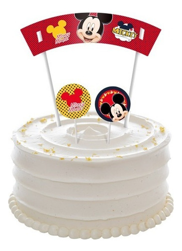 Topo - Topper - Decoração De Bolo - Festa Mickey