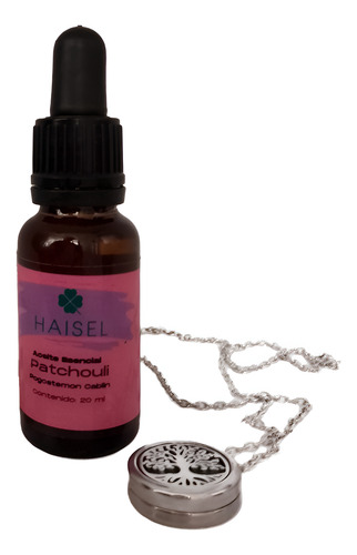 Aceite Esencial De Patchouli 20 Ml Con Collar Difusor
