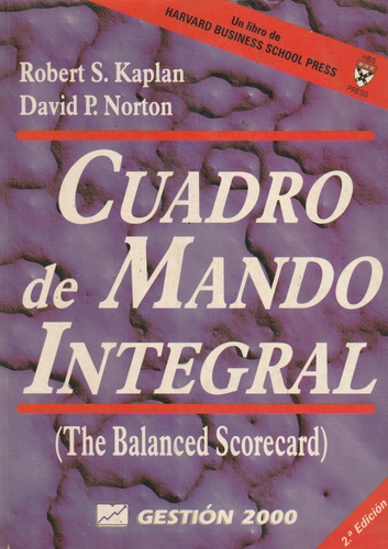 Libro Fisico Cuadro De Mando Integral Robert Kaplan