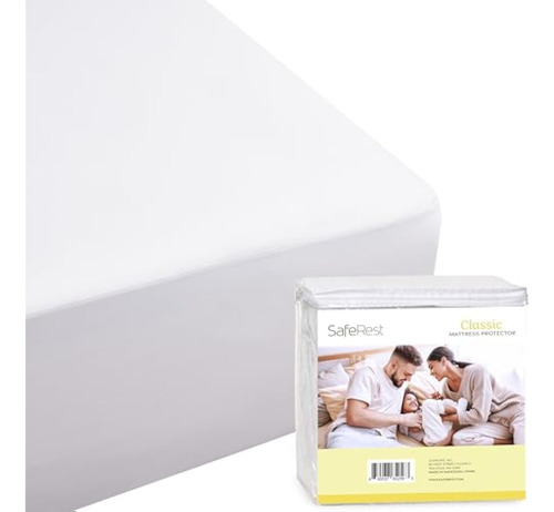 Saferest 100% Impermeable Protector De Colchon Queen Size