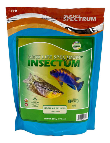 New Life Spectrum Insectum 100g Peixes Marinhos E Água Doce