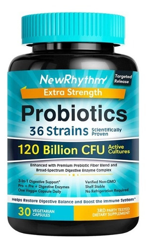 Probioticos Newrhythm 30 Capsu - Unidad a $6397