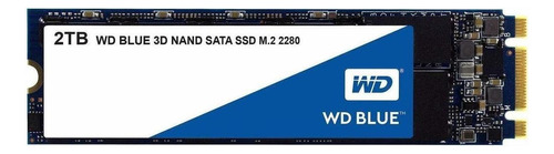 Disco sólido interno Western Digital  WDS200T2B0B 2TB azul