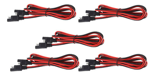 5 Unids 2m 18awg Solar Panel Battery Sae Plug Extension