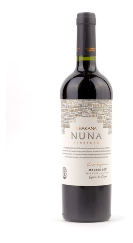 Vino Chakana Nuna Estate Malbec Orgánico Biodinámico 