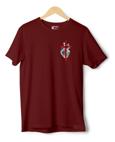 Camiseta Gospel 100% Algodão T-shirt Masculina Jesus Cruz