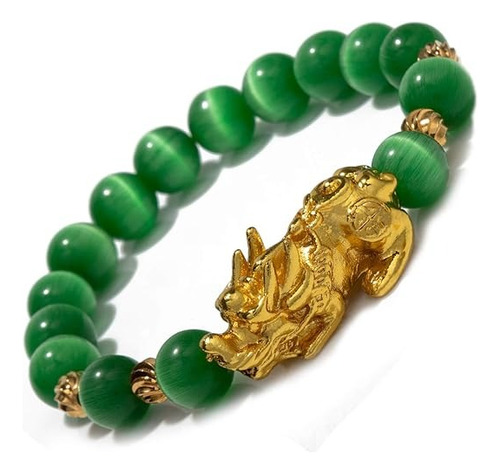  Pulsera Feng Shui , Pixiu Chapada En Oro De 18 Quilates