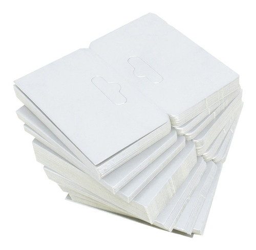 1000 Cartela De Papel Prata Para Joias - 8 X 6 Cm Promoção