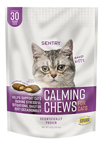 Sentry Calming Chews Para Gatos, Ayuda Calmante Que Ayuda A
