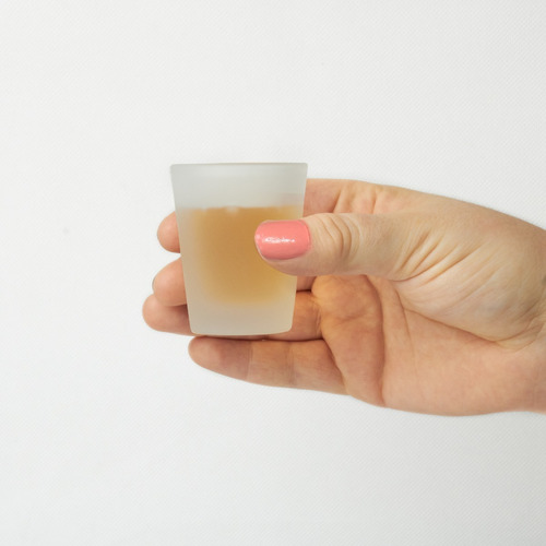 4 Vaso Shot De Vidrio 1.5 Oz Satinado O Transparente