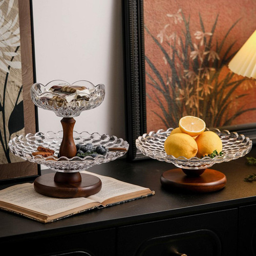 Plato De Exhibición De Frutas Con Decoración De La 2 Capa