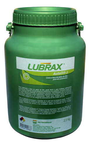 Grasa Lubricante Lubrax Autolith 2 2,5 Kg