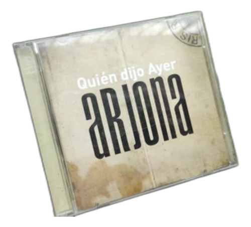 Ricardo Arjona Cd Quien Dijo Ayer Álbum Doble Original 