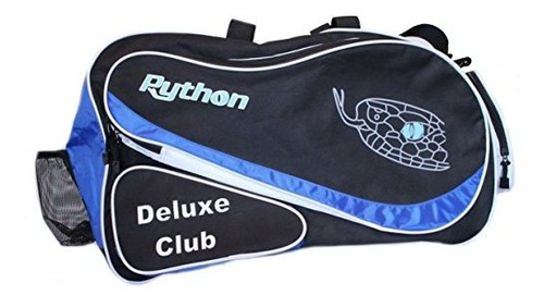 Python Deluxe  Club  Racquetball Bolsa (negro / Azul).