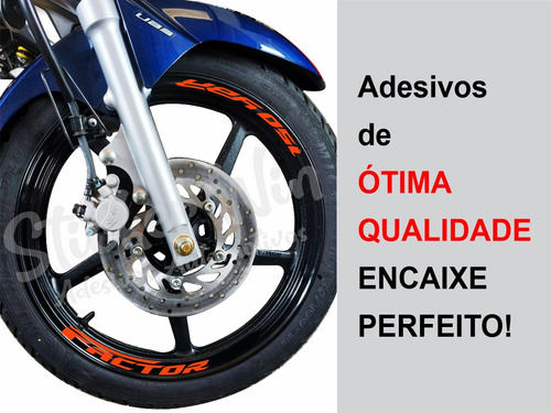 Adesivo De Roda Refletivo Yamaha Factor 150 2024 Mod.a1