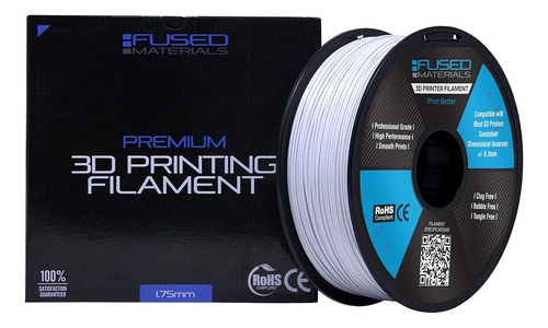 Filamento Para Impresora 3d Asa Blanco - Bobina De 2.2 Lbs, 