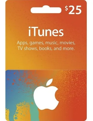Tarjeta Itunes Apps Store 25 Usd Original Entrega Inmediata