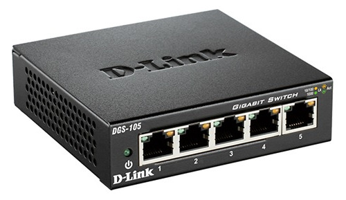 Switch De 5 Puertos D-link Dgs105 10/100/1000mbps Igmp