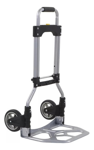 Carretilla Zorra Plegable De Metal Reforzado Hasta 70kgs Gris/negro