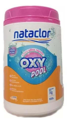 Ultra Rápido Oxy Pool Nataclor X 1kg Oxigeno Activo
