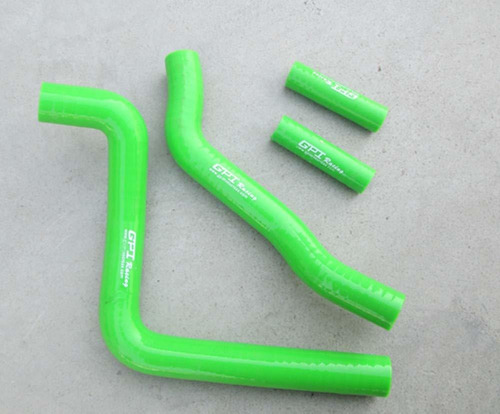 Para Kawasaki Kx Manguera Radiador Silicona Verde