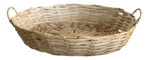 Cesta De Mimbre Ovalada 53x38 Cm Y 12 Cm Alto