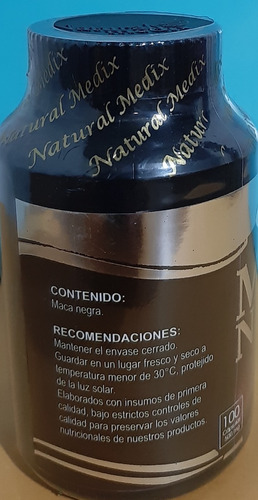 Capsulas Maca Negra De 100*500 Mg
