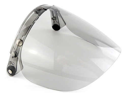 Casco De Moto Con Lente De Burbuja Y Visera Frontal Abierta,
