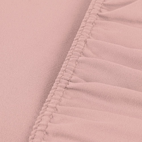 Jogo Roupa Cama Lençol Solteiro 400 Fios 2 Peças Barra Hotel Cor Rose Desenho Do Tecido Liso