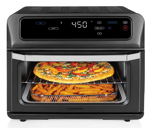 Chefman, Horno Digital + Freidora De Aire De 20l Negro Msi