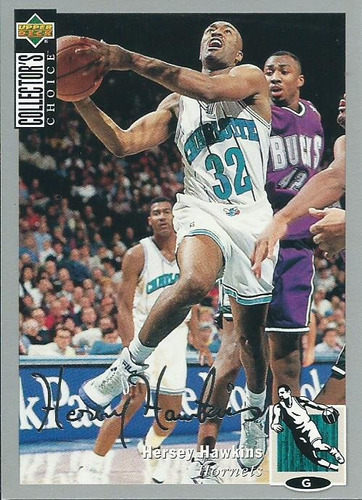 Barajita Hersey Hawkins Firma Plata Upper Deck 1994 #156 