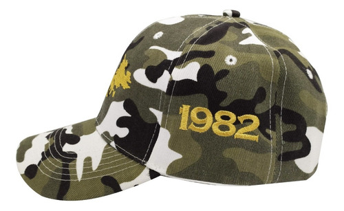 Imagen 4 de 5 de Gorra Islas Malvinas Argentinas Camuflada Gris/negro/blanco