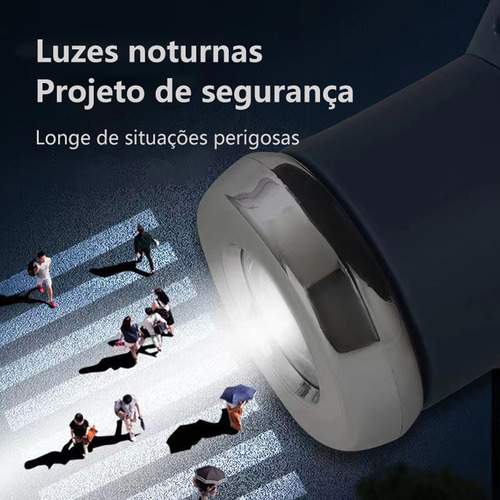 Azul Guarda Chuva Automático Reforçado Contra Vento Com Led Para Iluminação - Compacto, Cabe Na Bolsa | Guarda Chuva Reforçado | Guarda Chuva Grande