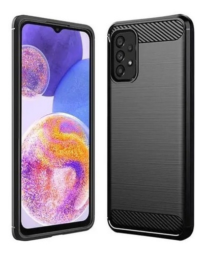 Imagen 4 de 10 de Funda Para Samsung M23 A23 Fibra Carbono Rugged + Hidrogel