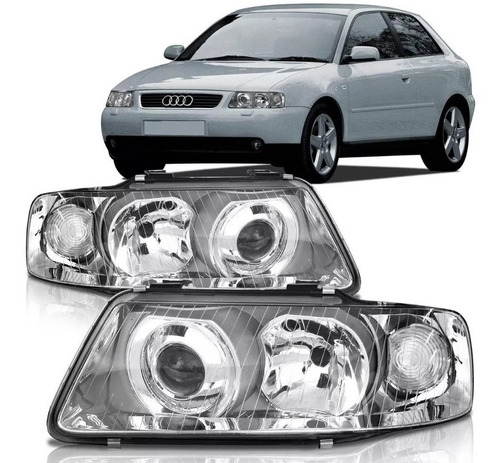 Juego De Opticas P/ Audi A3 2002 2003 2004