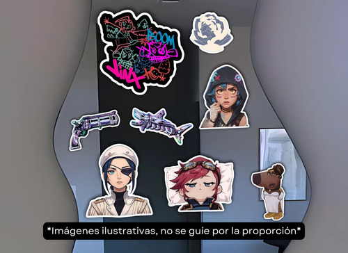 Sticker Arcane League Of Legends Lol Pegar En Móvil Pc X10