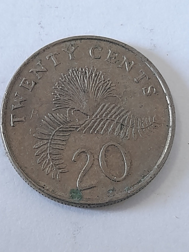 Moneda Singapur 20 Cents 1987(x8