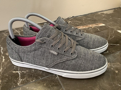 Vans Atwood Low Menswear Pewter Fuchsia Red Vn000zuohur