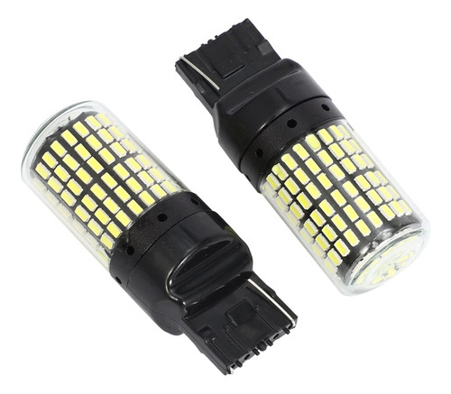 X2 Ampolleta T20 7440 144 Led Luz Blanca Auto 1 Contacto